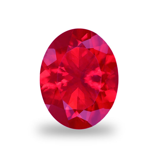 Oval Synthetic Ruby Gemstone